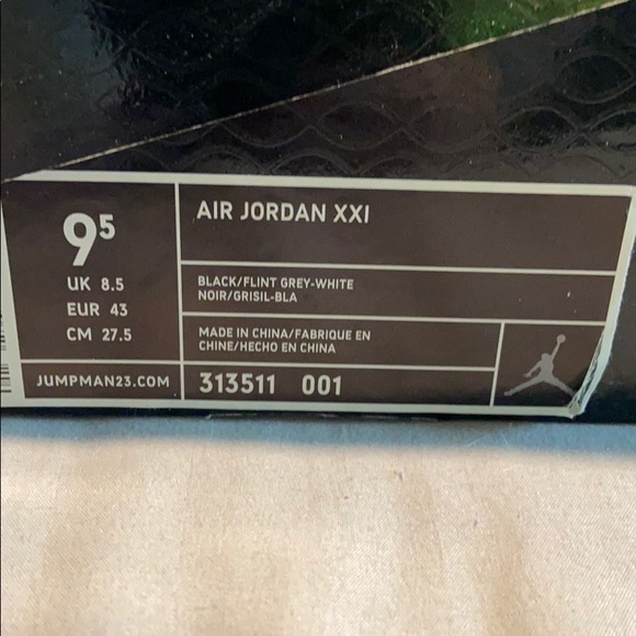 Men’s Air Jordan 21 black flint grey/white - Picture 3 of 11